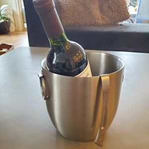 Oggi Stainless Steel Ice Bucket with Tongs